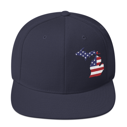 Michigan Vintage Snapback | Patriotic Outline