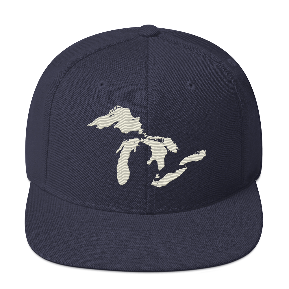 Great Lakes Vintage Snapback | Ivory White