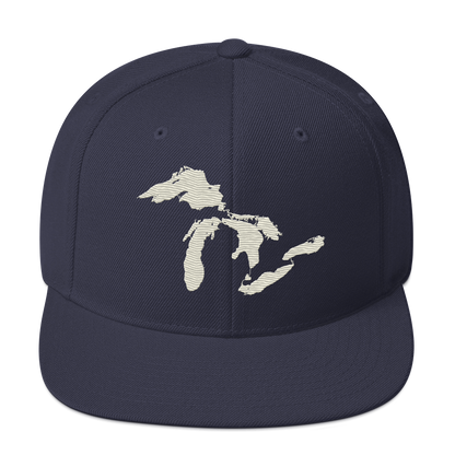 Great Lakes Vintage Snapback | Ivory White