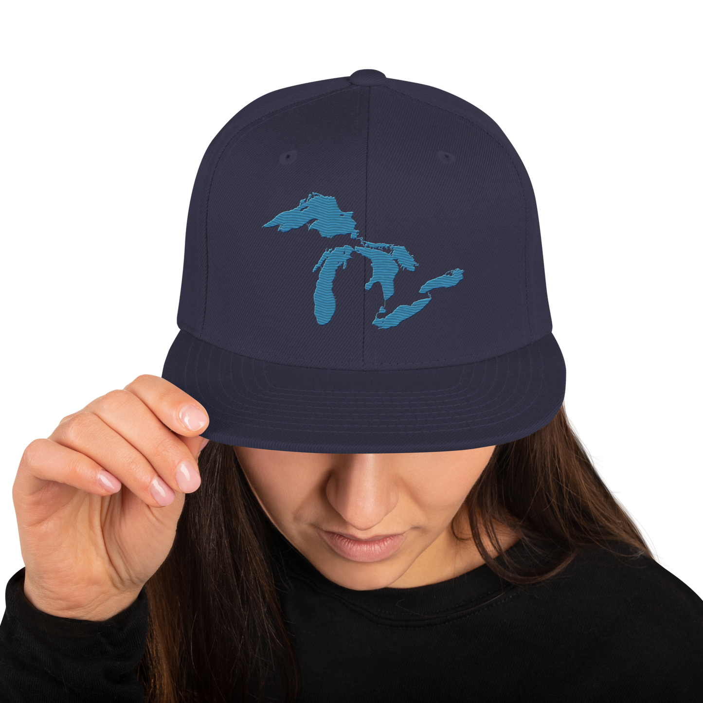 Great Lakes Vintage Snapback | Traverse Blue