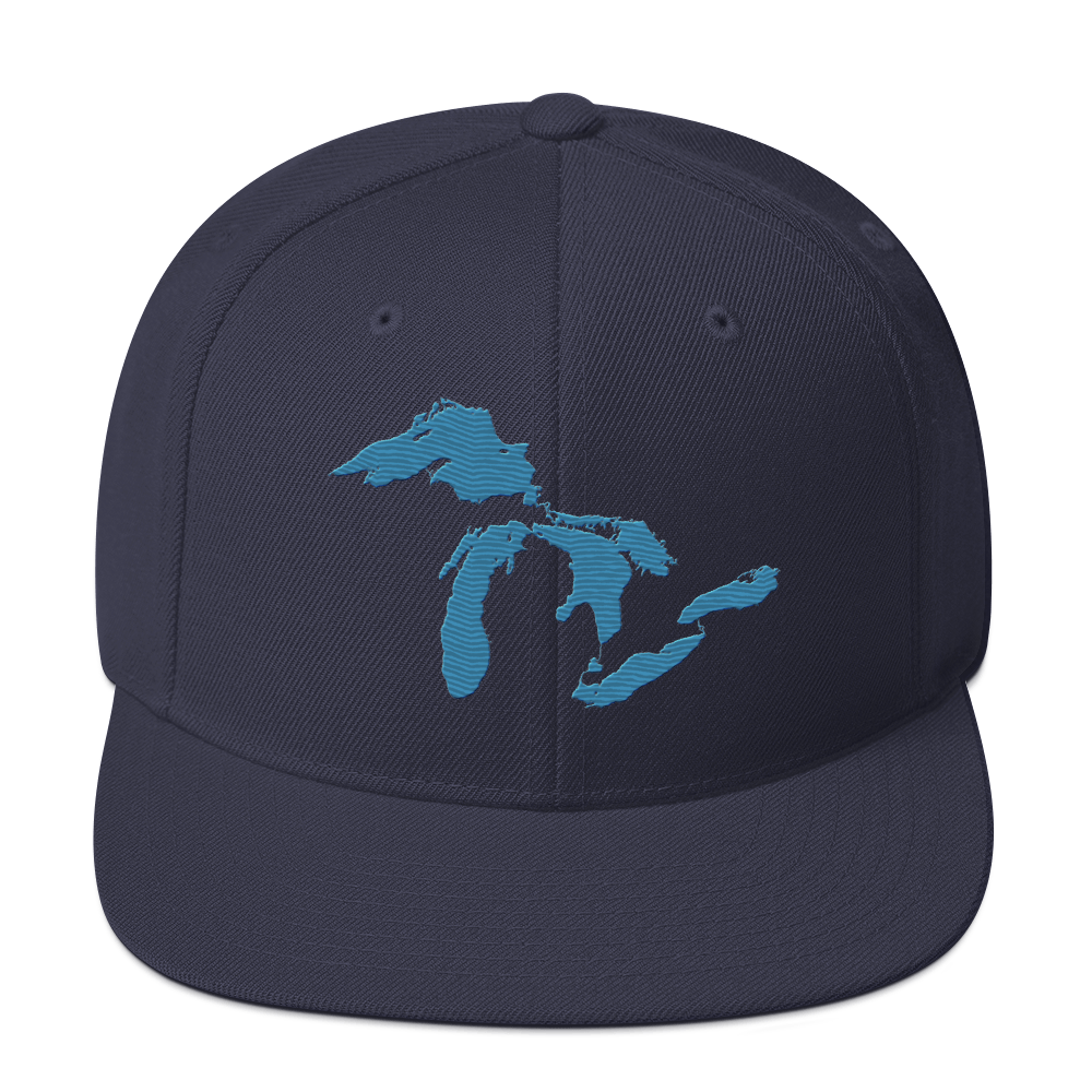 Great Lakes Vintage Snapback | Traverse Blue