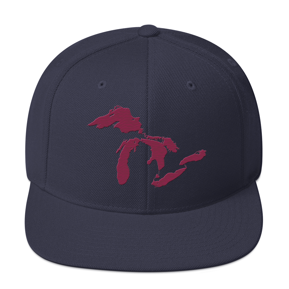 Great Lakes Vintage Snapback | Ruby Red