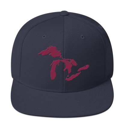 Great Lakes Vintage Snapback | Ruby Red