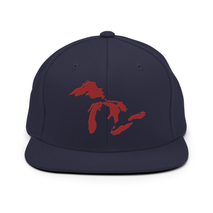 Great Lakes Vintage Snapback | Thimbleberry Red