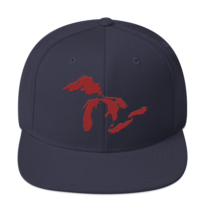 Great Lakes Vintage Snapback | Thimbleberry Red