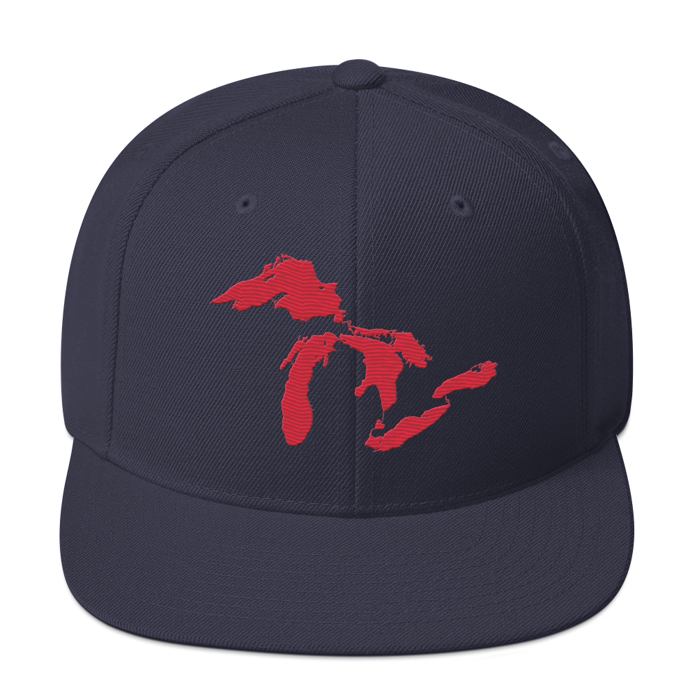 Great Lakes Vintage Snapback | Lighthouse Red