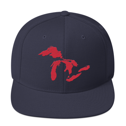 Great Lakes Vintage Snapback | Lighthouse Red