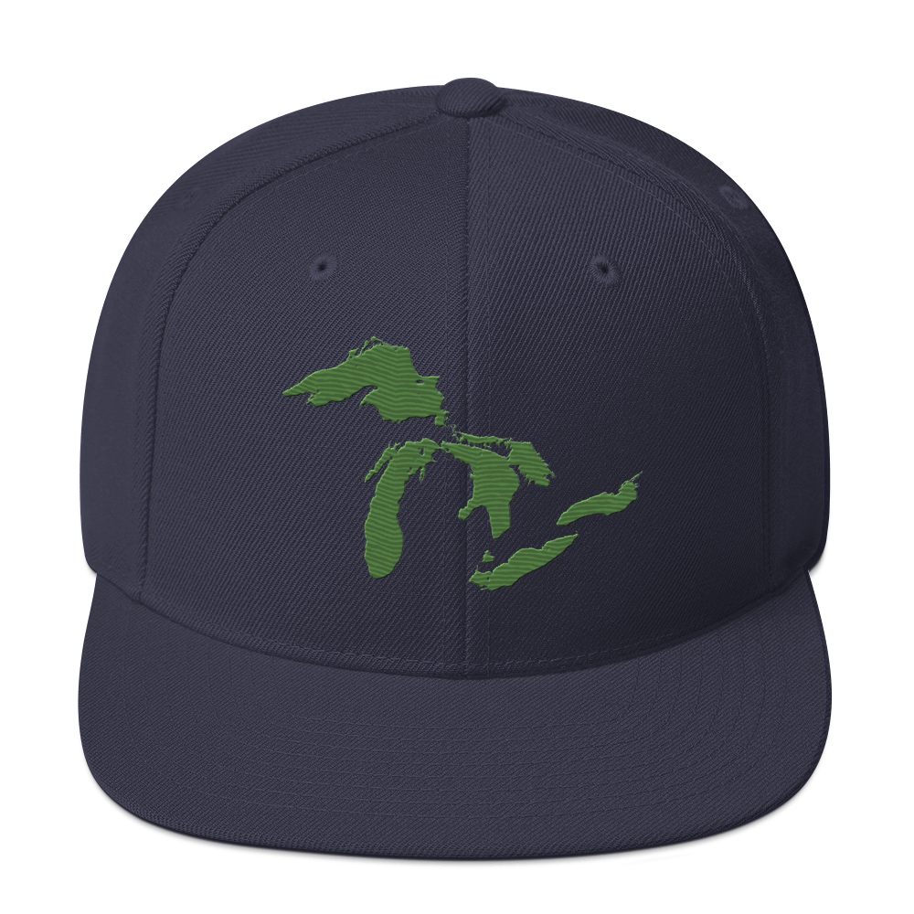 Great Lakes Vintage Snapback | Pine Green