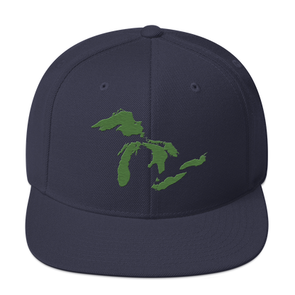 Great Lakes Vintage Snapback | Pine Green