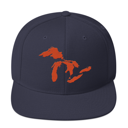 Great Lakes Vintage Snapback | Maple Leaf Orange