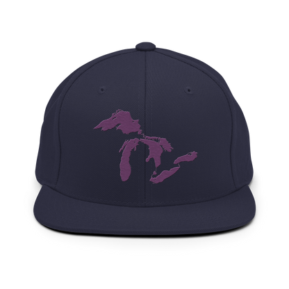 Great Lakes Vintage Snapback | Plum