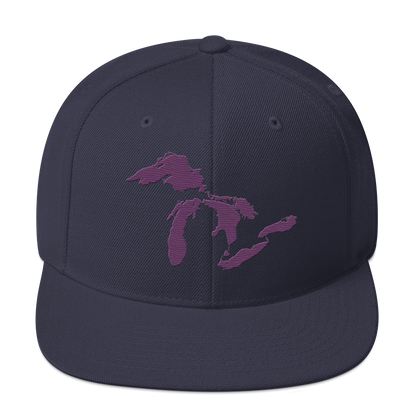 Great Lakes Vintage Snapback | Plum