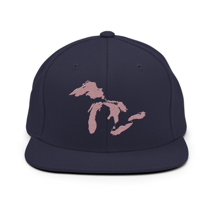 Great Lakes Vintage Snapback | Cherry Blossom Pink