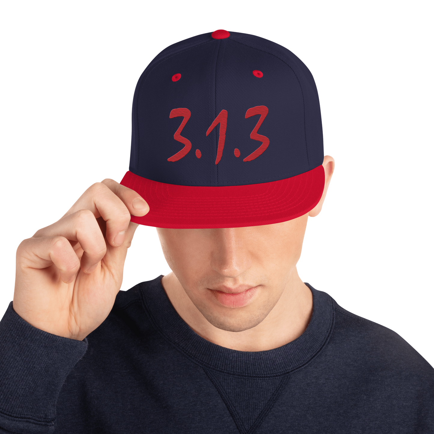 Detroit '313 Vintage Snapback (Red Compton Font)