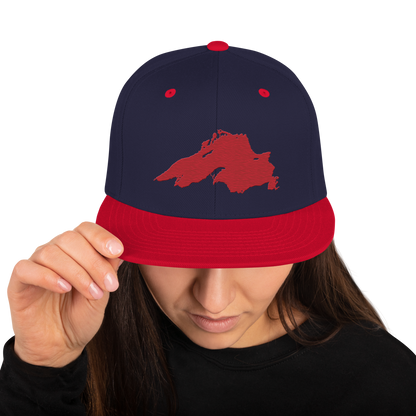 Lake Superior Vintage Snapback | Red