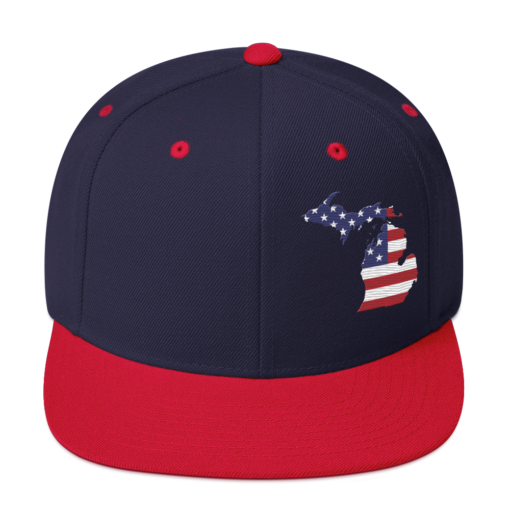 Michigan Vintage Snapback | Patriotic Outline