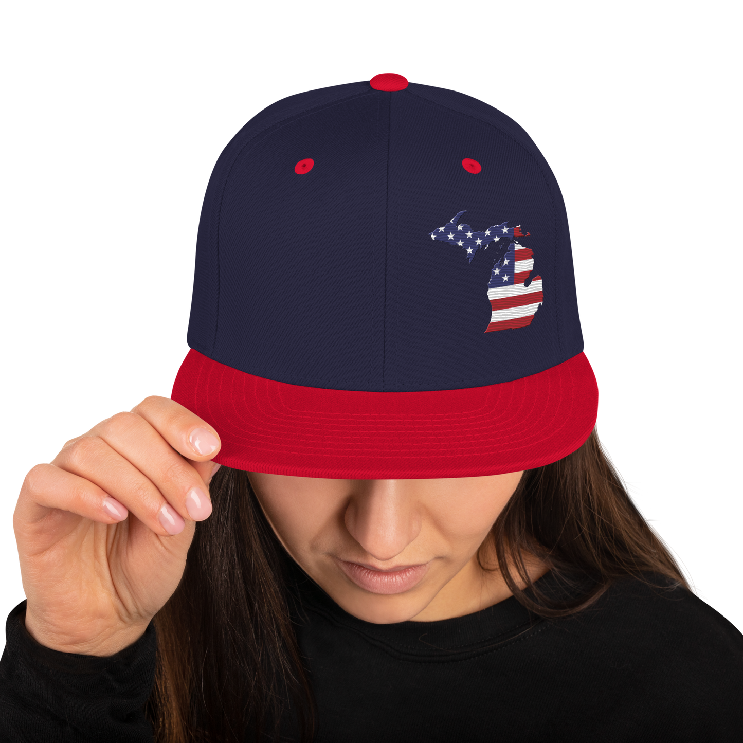 Michigan Vintage Snapback | Patriotic Outline