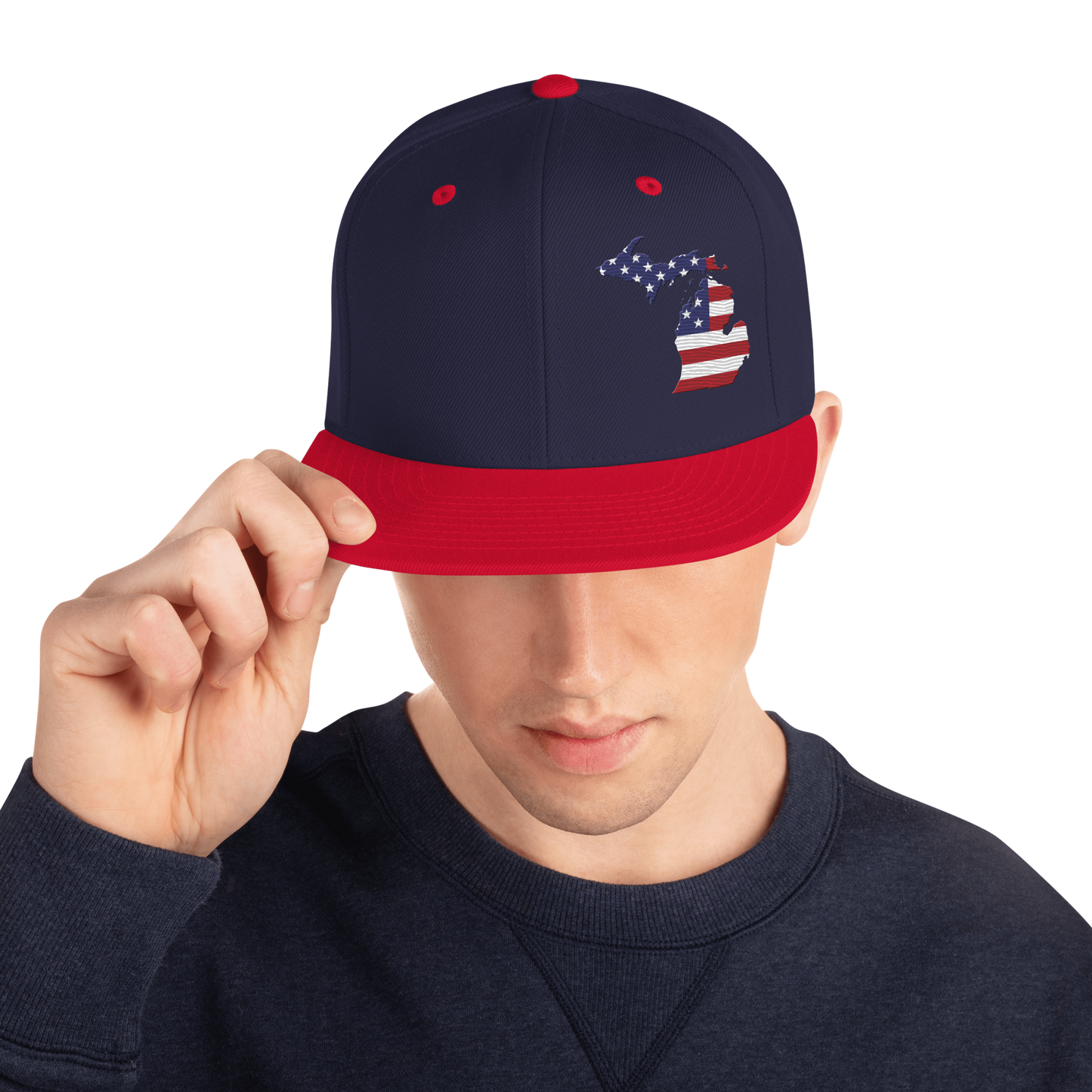 Michigan Vintage Snapback | Patriotic Outline