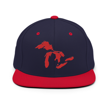 Great Lakes Vintage Snapback | Red