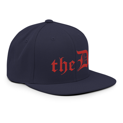 Detroit 'The D' Vintage Snapback | Aliform Red