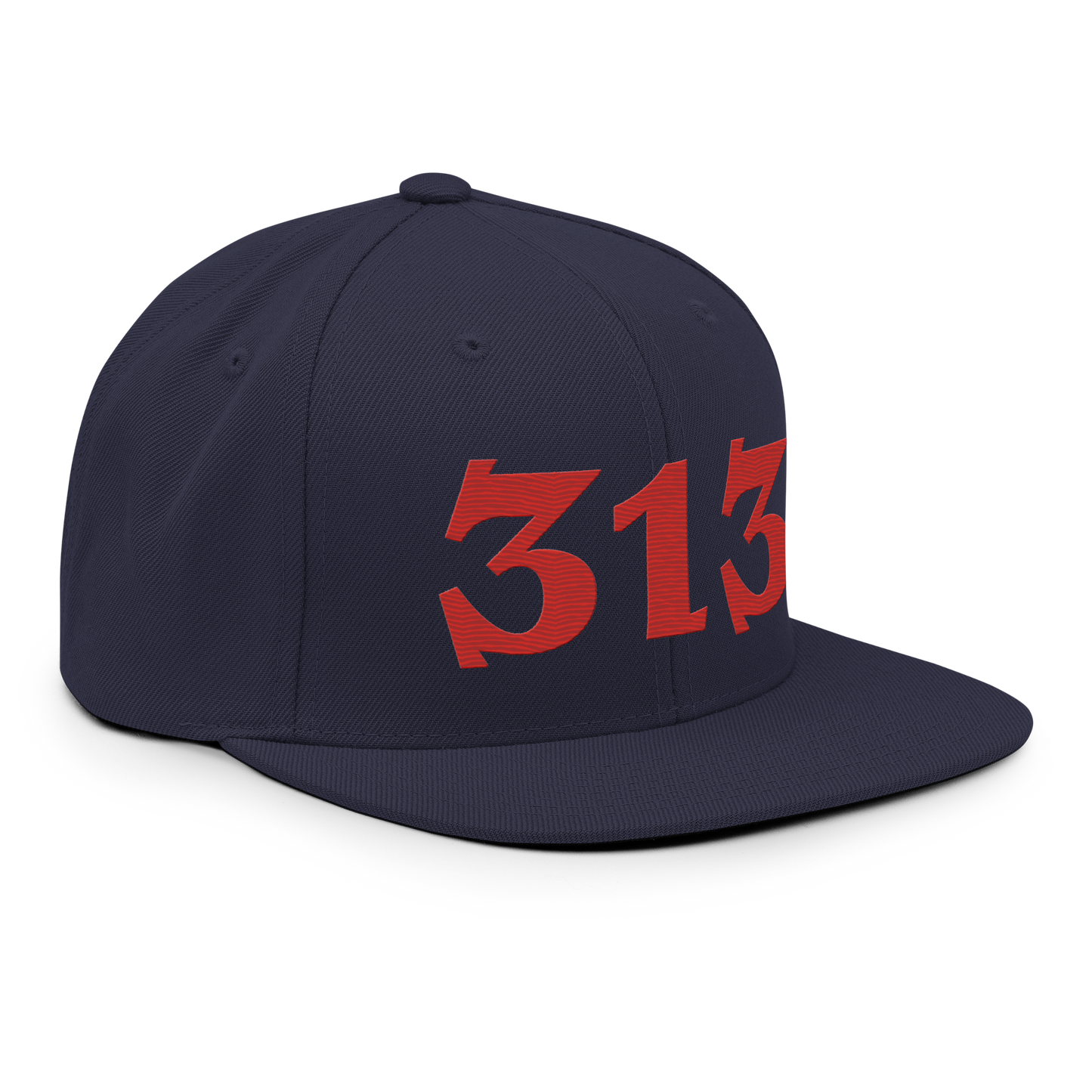 Detroit '313' Vintage Snapback (Angry Font) | Aliform Red