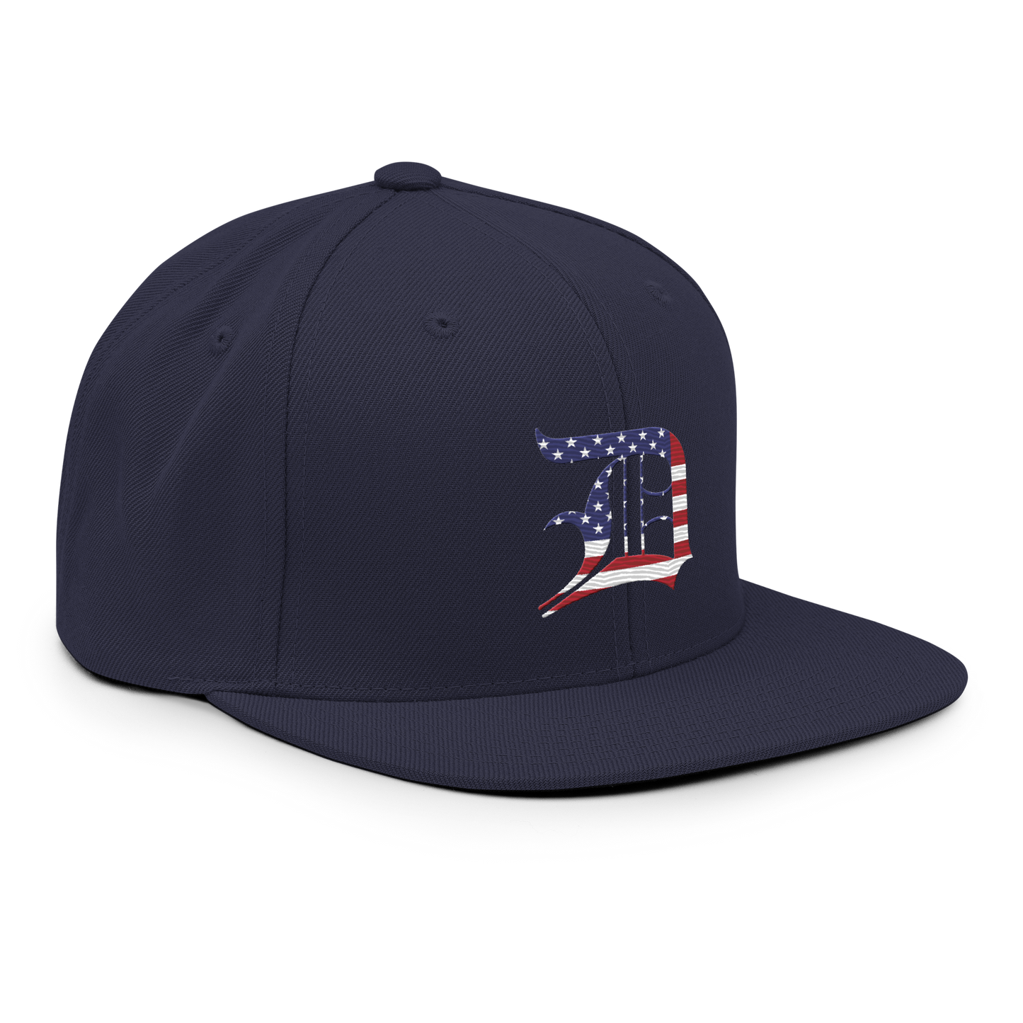 Detroit 'Old English D' Vintage Snapback (Patriot Edition)