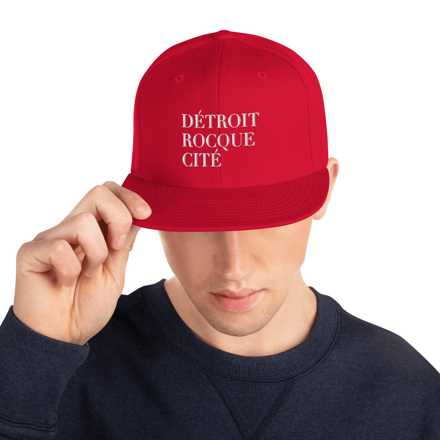 'Détroit Rocque Cité' Vintage Snapback (White Emb.)