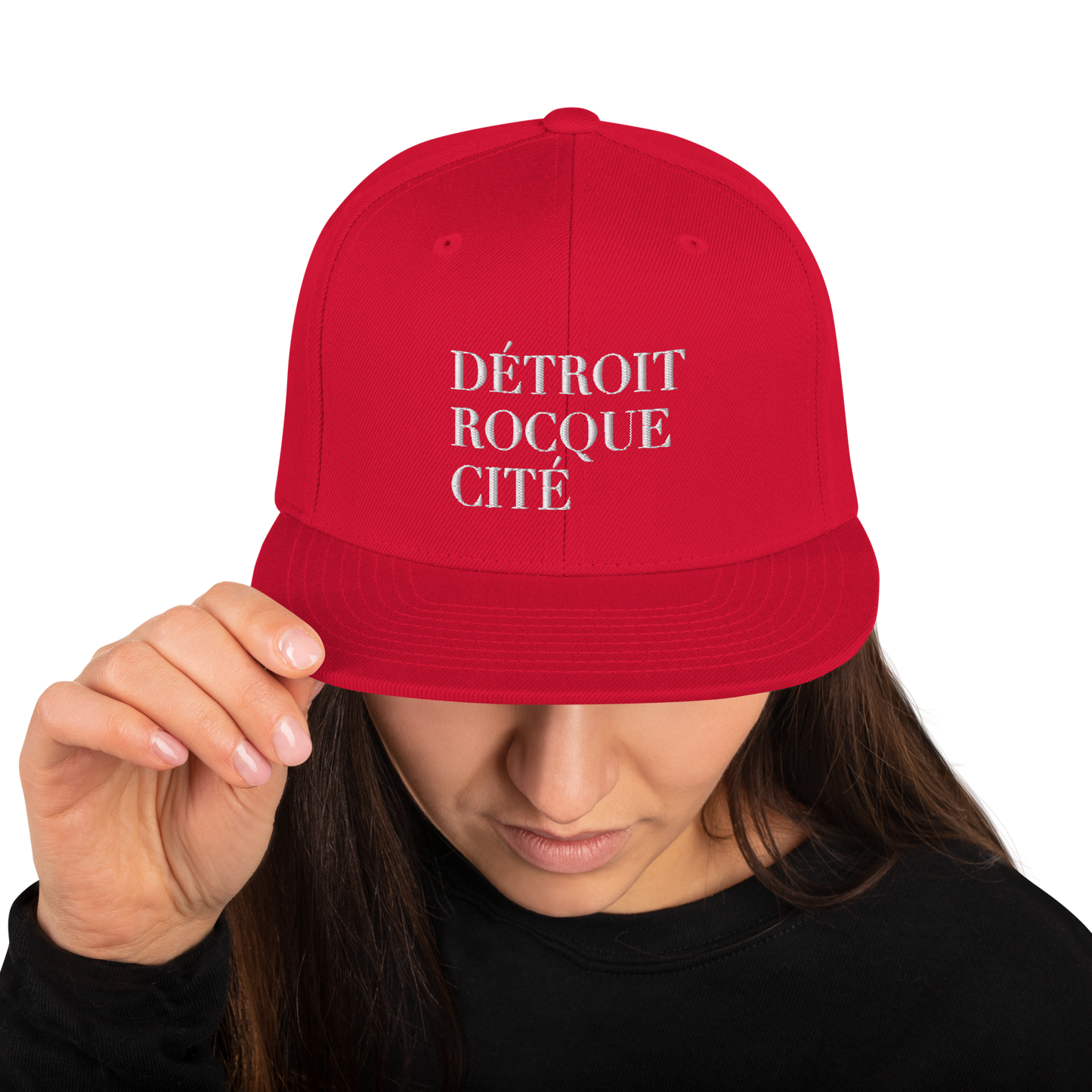 'Détroit Rocque Cité' Vintage Snapback (White Emb.)