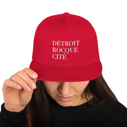 'Détroit Rocque Cité' Vintage Snapback (White Emb.)