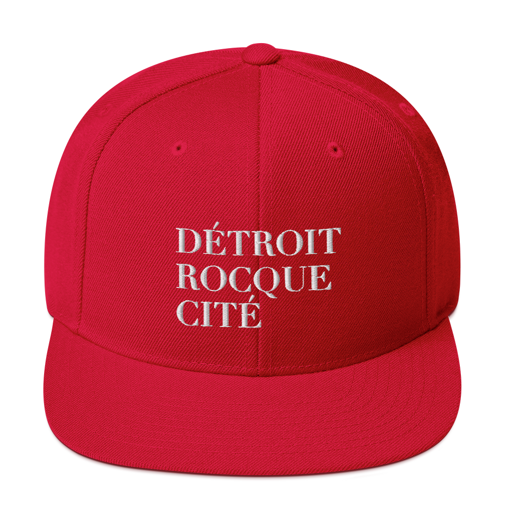 'Détroit Rocque Cité' Vintage Snapback (White Emb.)