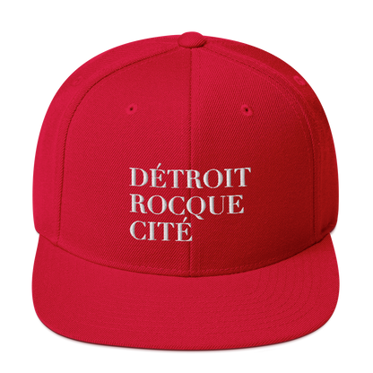 'Détroit Rocque Cité' Vintage Snapback (White Emb.)