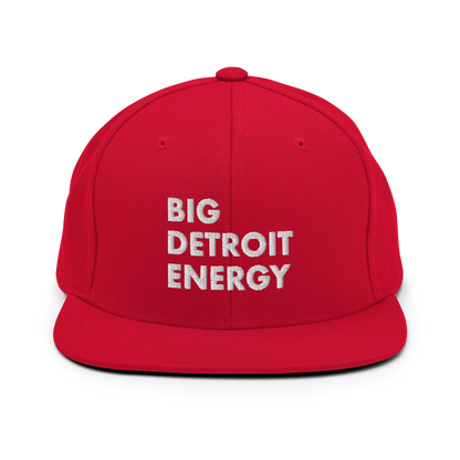 'Big Detroit Energy' Vintage Snapback (White Emb.)