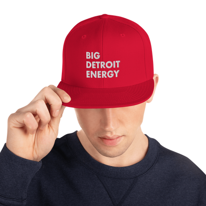 'Big Detroit Energy' Vintage Snapback (White Emb.)