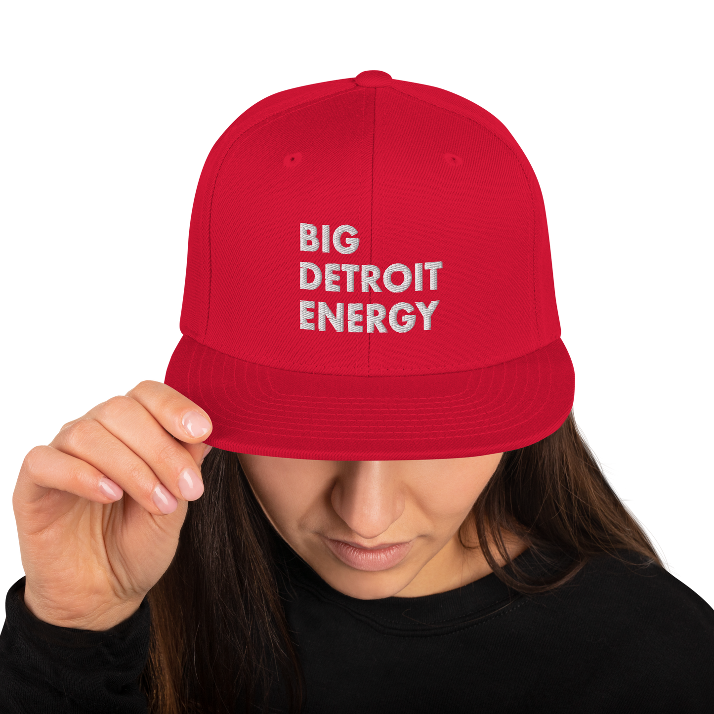 'Big Detroit Energy' Vintage Snapback (White Emb.)