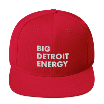 'Big Detroit Energy' Vintage Snapback (White Emb.)