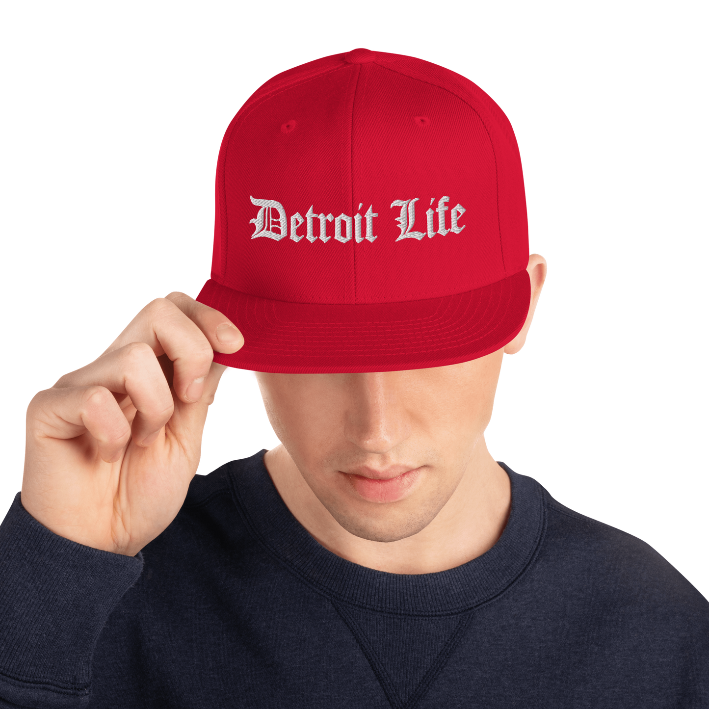 'Detroit Life' Vintage Snapback (Horizontal) | 6-Panel