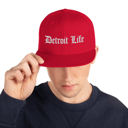 'Detroit Life' Vintage Snapback (Horizontal) | 6-Panel