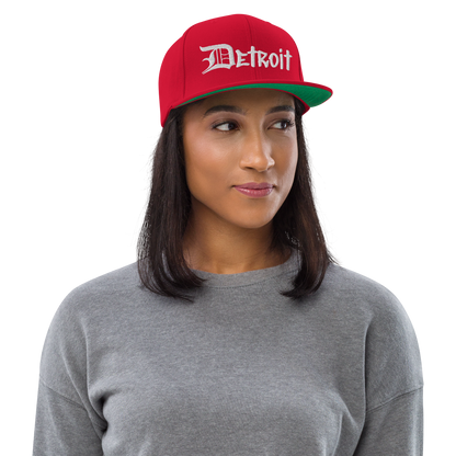 'Detroit' Vintage Snapback (OED Tag Font)