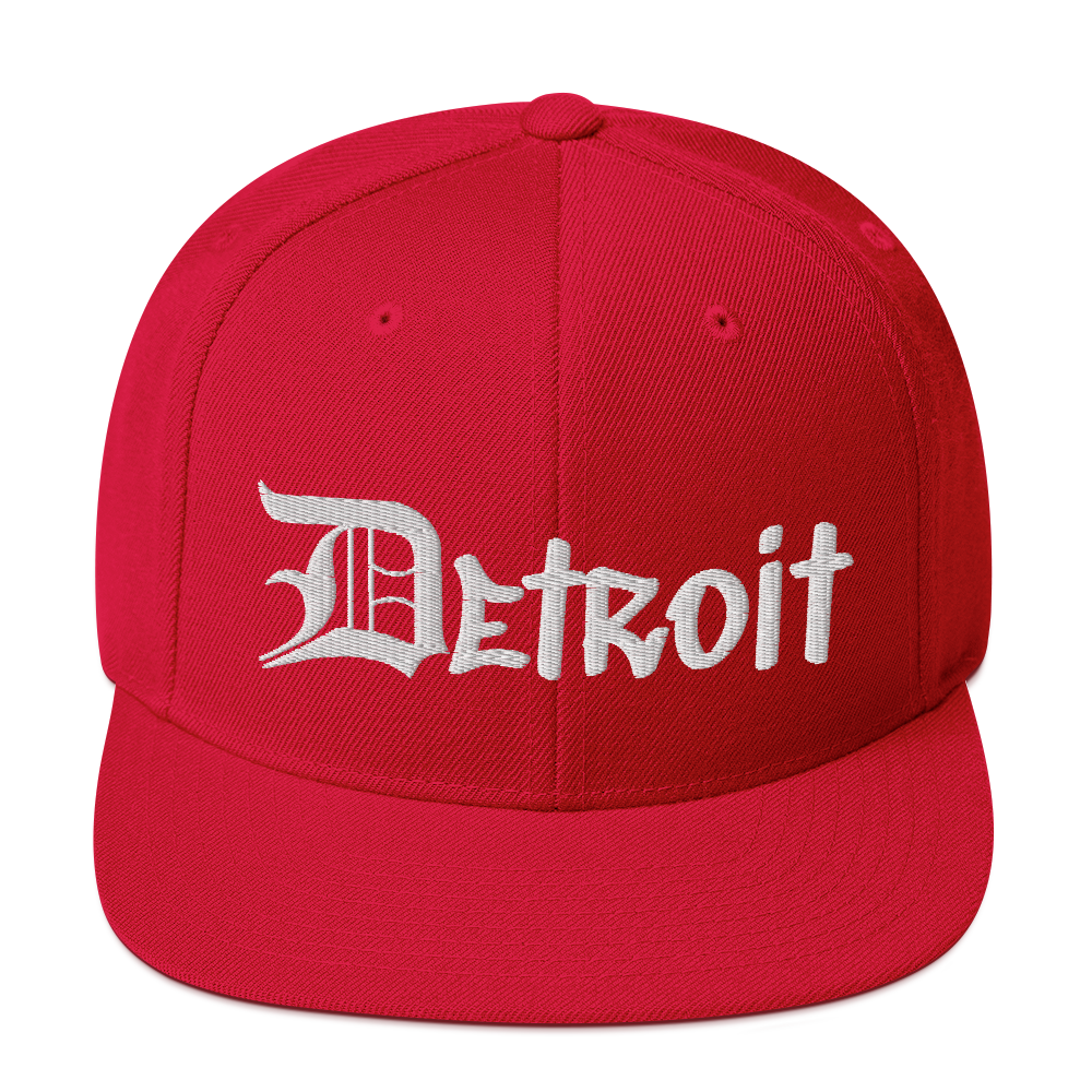 'Detroit' Vintage Snapback (OED Tag Font)