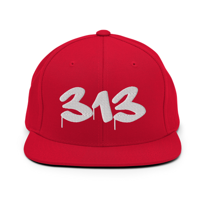 Detroit '313' Vintage Snapback (Tag Font)