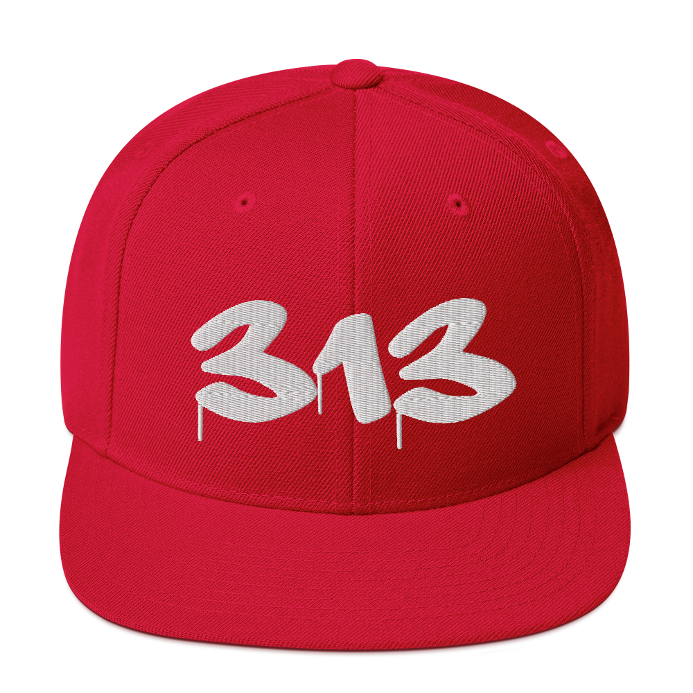 Detroit '313' Vintage Snapback (Tag Font)