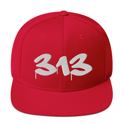 Detroit '313' Vintage Snapback (Tag Font)