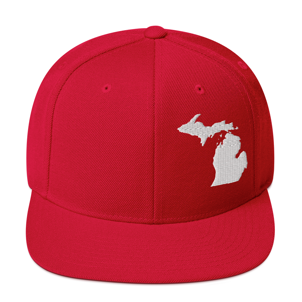 Michigan Vintage Snapback | White Outline