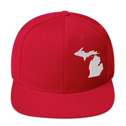 Michigan Vintage Snapback | White Outline