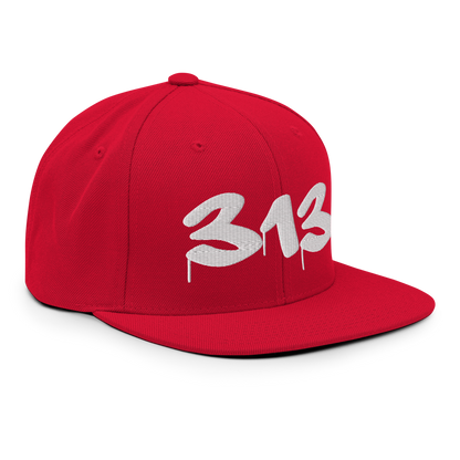 Detroit '313' Vintage Snapback (Tag Font)