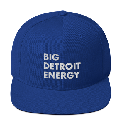 'Big Detroit Energy' Vintage Snapback (White Emb.)