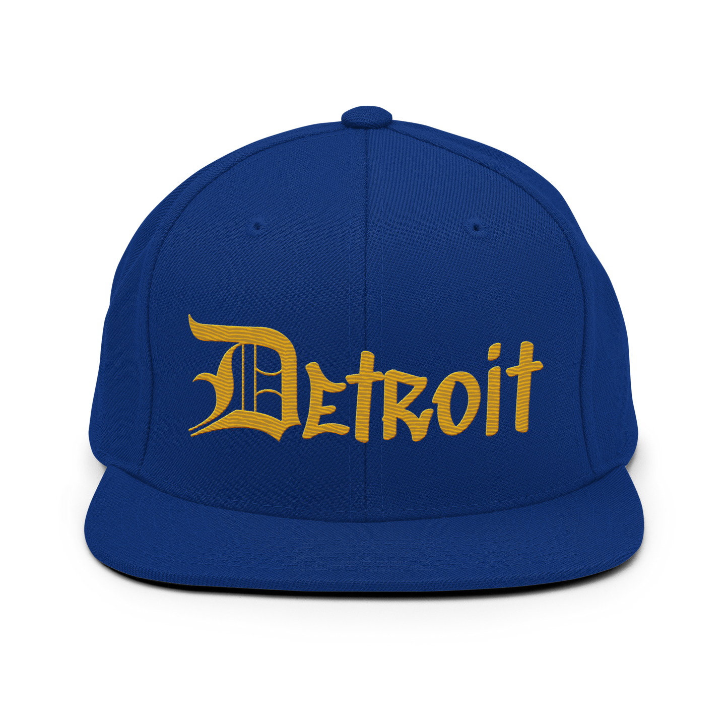 'Detroit' Vintage Snapback (OED Tag Font) | Gold