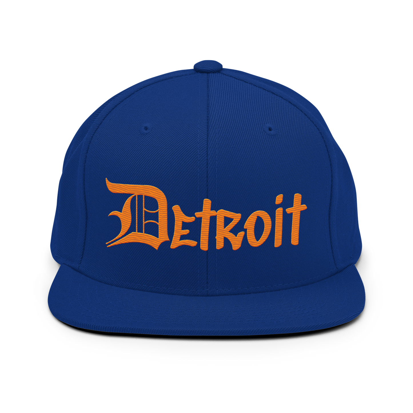 'Detroit' Vintage Snapback (OED Tag Font) | Orange