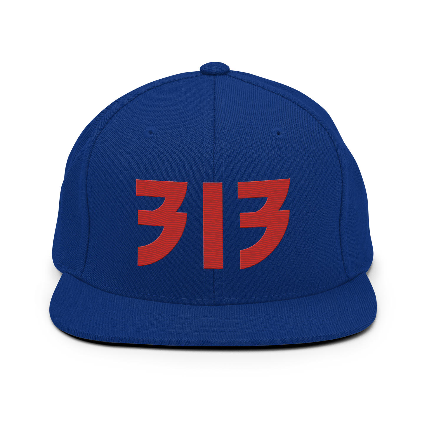 Detroit '313' Vintage Snapback (Glam Rock Font) | Aliform Red