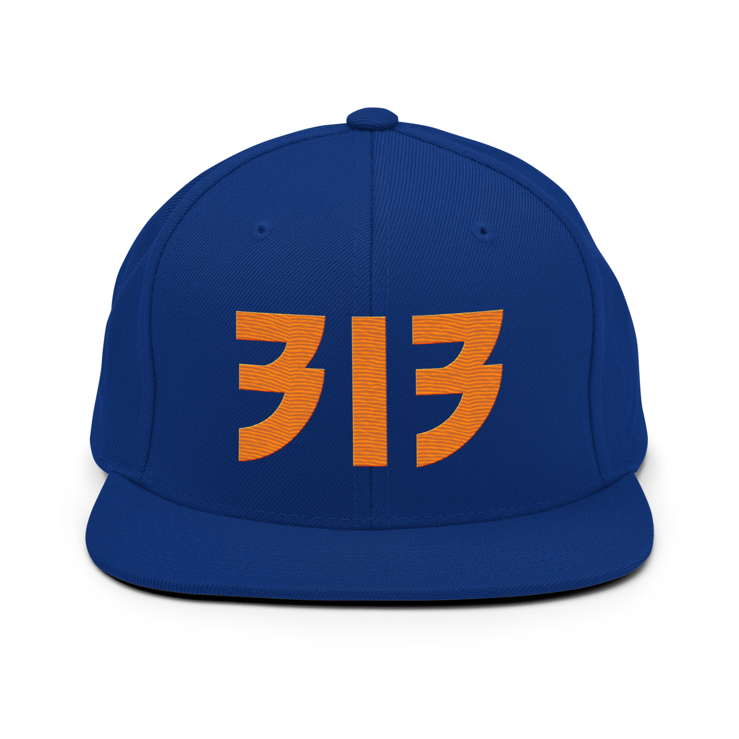 Detroit '313' Vintage Snapback (Glam Rock Font) | Orange